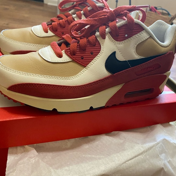 Nike Air Max 90 LTR "Sesame/Red Clay/Sail", men’s size 5.5, women’s size 7.5. - Picture 3 of 8